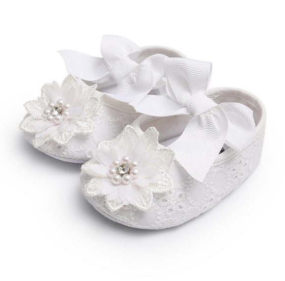 Floret lace women's baby shoes soft soled baby shoes baby shoes walking shoes princess shoes - Image 2