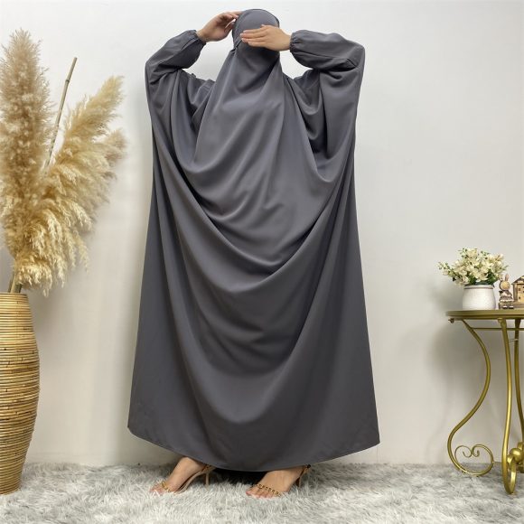 Middle East Dubai Clear Muslim Split Size Dress - Image 4