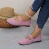 Doug Shoes Round Head Comfortable Flat Flying Woven Pumps - Image 8