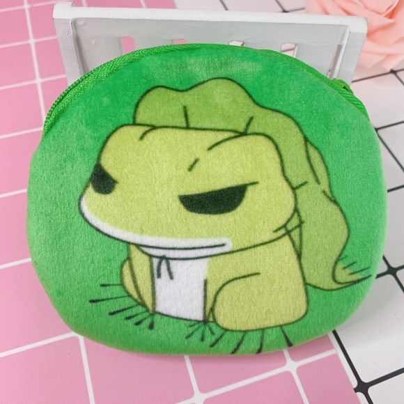 Cartoon Female Cute Student Portable Mini Plush Earphone Key Coin Purse - Image 4
