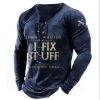 European And American Sports Long Sleeved Men's Print - Image 2