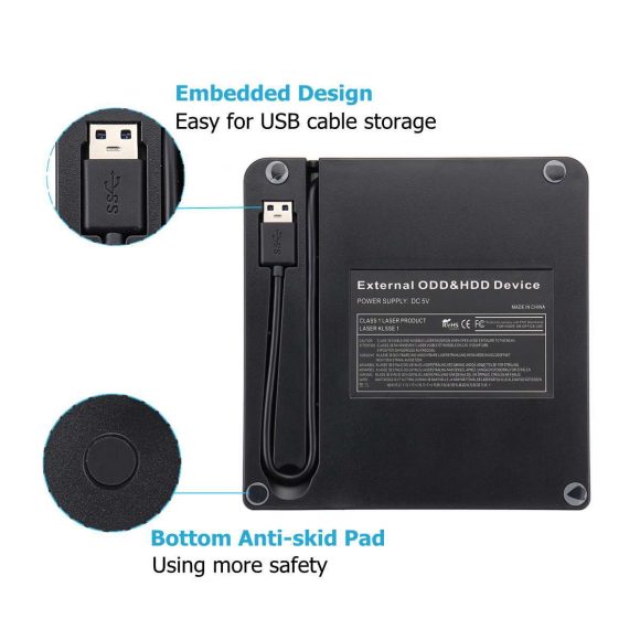 USB3.0 external optical drive removable DVD CD burner - Image 4
