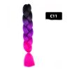 Color Big Braid African Chemical Fiber High Temperature Silk Wig Gradient - Image 2