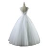 High Waist Wedding Dress With Deep V-neck - Image 3