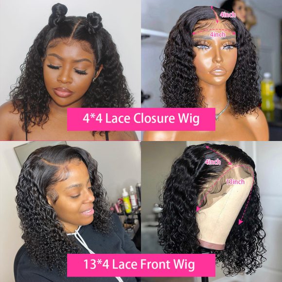 10A Short Brazilian Lace Front Bob Wig Human Hair - Image 3