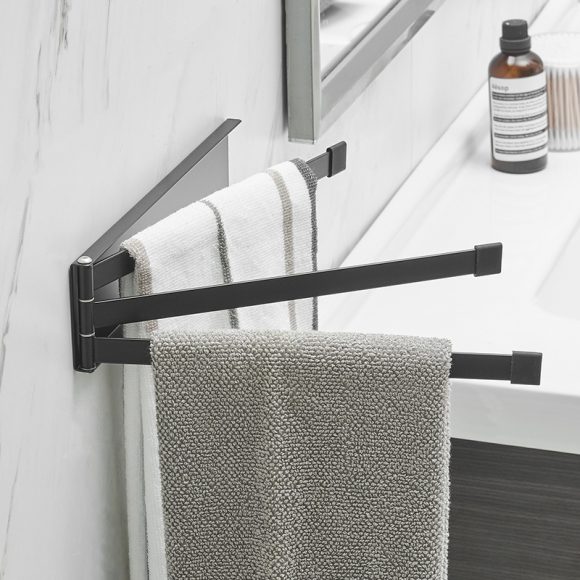 Nordic Bathroom Non-perforated Towel Rack Bathroom - Image 4