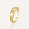 Six-pointed Star Zircon Ring Female - Image 4