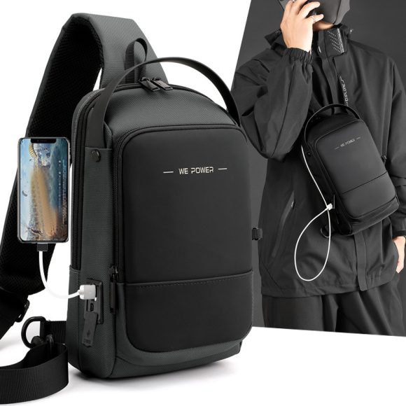New Functional Men's Chest Bag Outdoor Waterproof Cross-shoulder Bag - Image 5