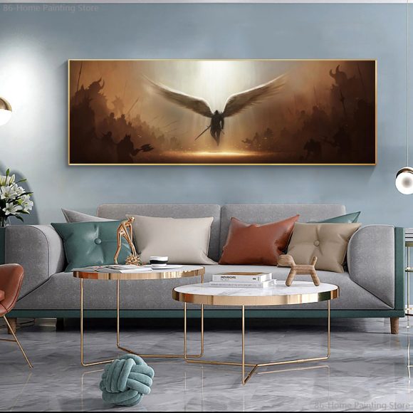 Angel Of Justice Wall Art Poster Canvas Painting - Image 4