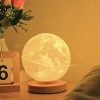 Creative 3D Magnetic Floating Levitating Moon Lamp Touch Control 3 Color Moon Light Lunar Night Light For Home Office Room Decor - Image 10
