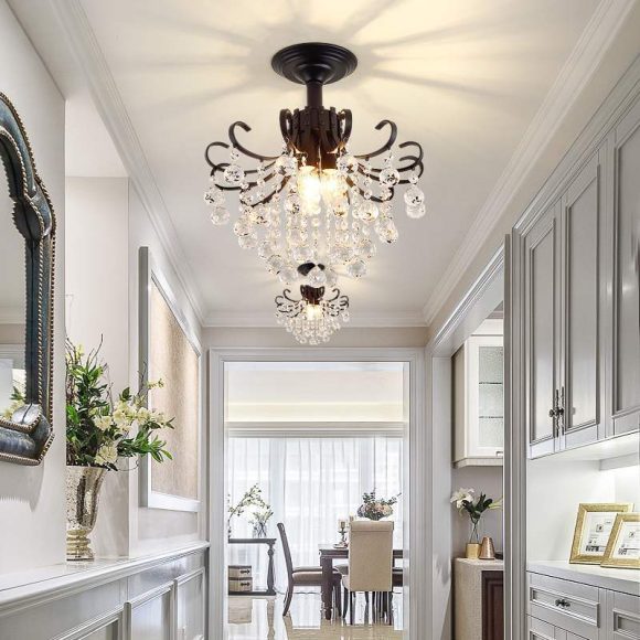 European Light Luxury Small American Restaurant Crystal Chandelier - Image 5