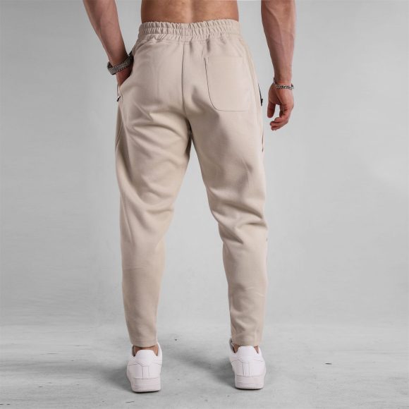 Slim Fit Leg Opening Zipper Ankle Banded Pants - Image 6