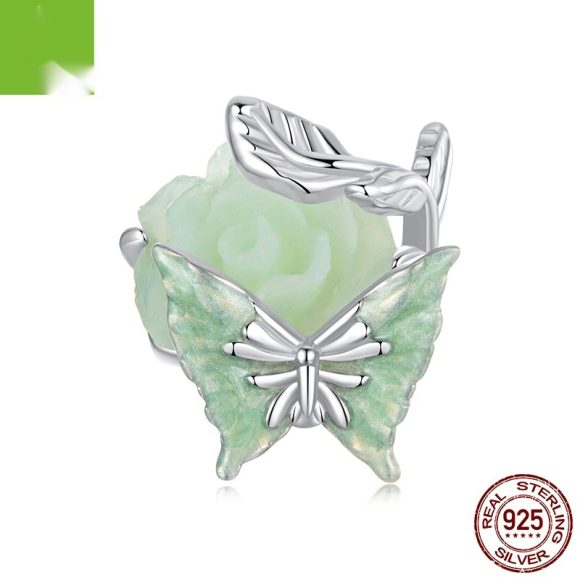 Green Flowers And Insects Series Bracelet String Beads Accessories - Image 8