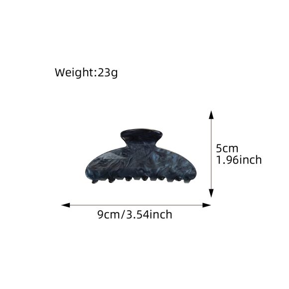 Acrylic Women's All-match Fashion Jelly Color Updo Shark Clip - Image 2