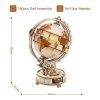 Robotime ROKR Luminous Globe 3D Wooden Puzzle Games Assemble Model Buliding Kits Toys Gift for Children Boy Support DropShipping - Image 6