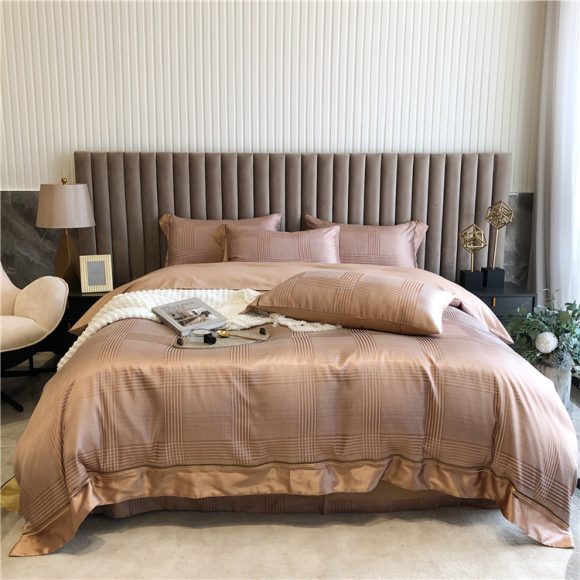 Pure Cotton Four-piece Light Luxury Simple Luxury Spring And Summer Duvet Cover - Image 6