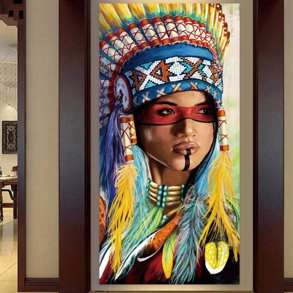 Canvas Home Airbrushed Painting For Decoration - Image 3