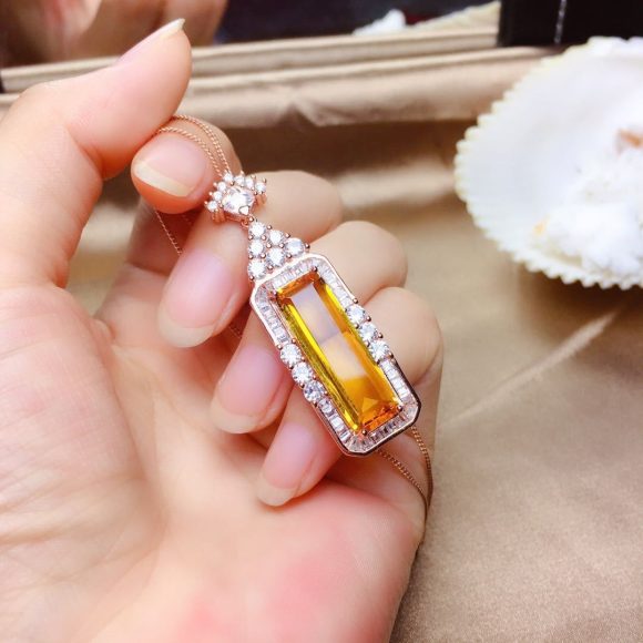 Citrine Suit Female Crystal Clean Sparkle - Image 4