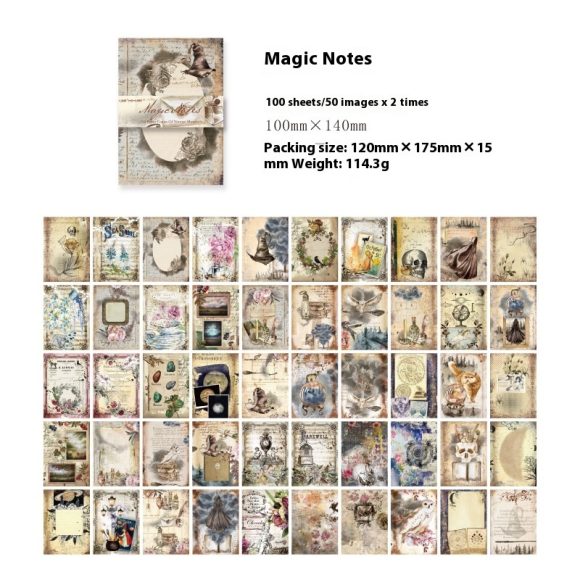 Material Paper Retro Artistic Background Notebook DIY Note - Image 10