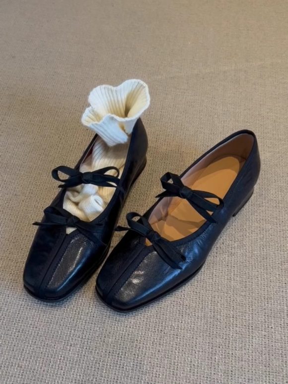 French Style Ballet Shoes Women's Soft Bottom With Skirt Vintage Mary Jane - Image 2