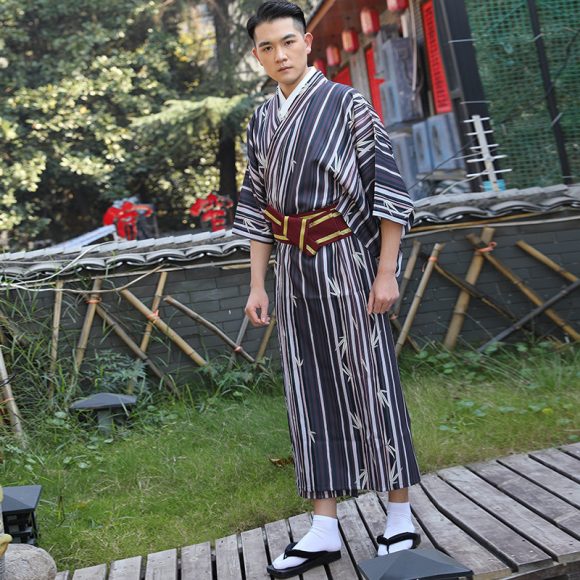 Japanese Kimono Men's Traditional Formal Wear - Image 3