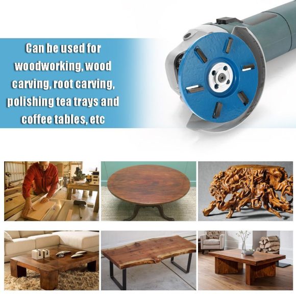 Meterk Six Teeth Power Wood Carving Disc Tool Milling Cutter For 16mm Aperture Angle Grinder Power Tool Accessories - Image 9