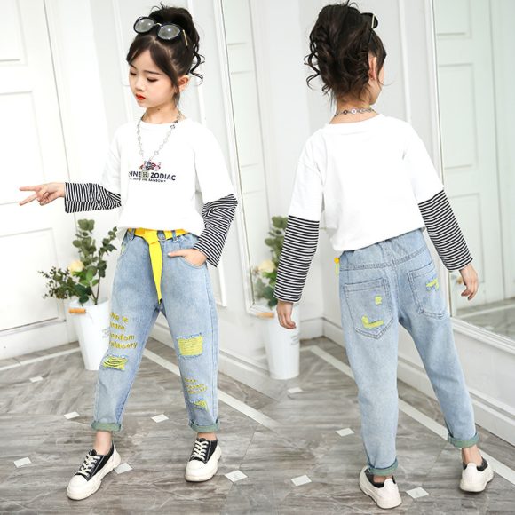 Big Children Loose Children In Spring Beggar Pants - Image 3