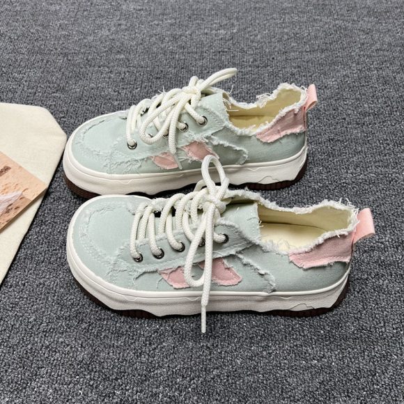 Mango Head Platform White Shoes - Image 6