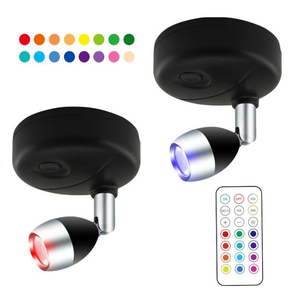 LED Wireless Rgb Remote Control Cabinet Spot Light Angle Adjustable - Image 9