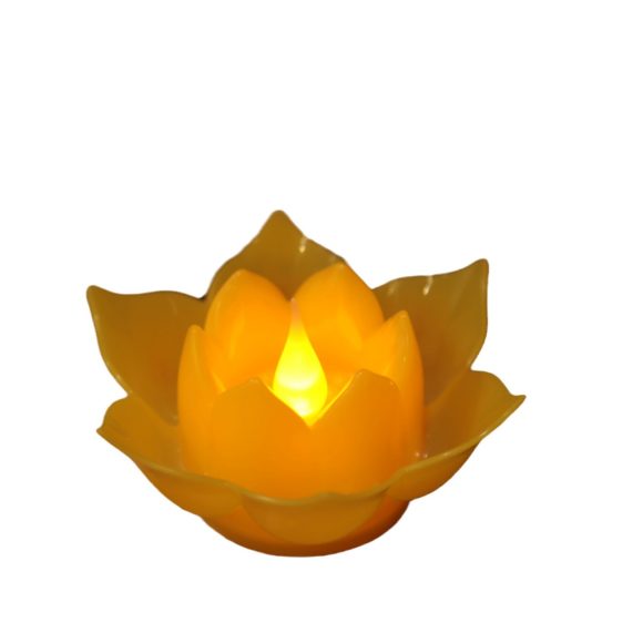 Electronic Plastic Big Lotus With Battery Lamp - Image 3