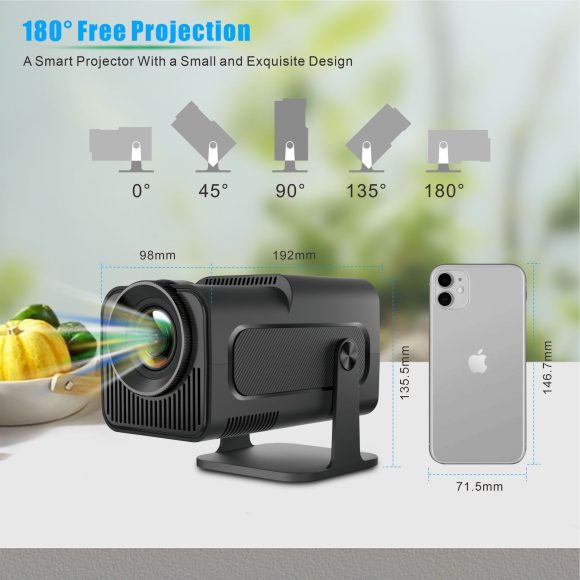 HY320 Android Small HD Smart Projector 1080p - Image 8