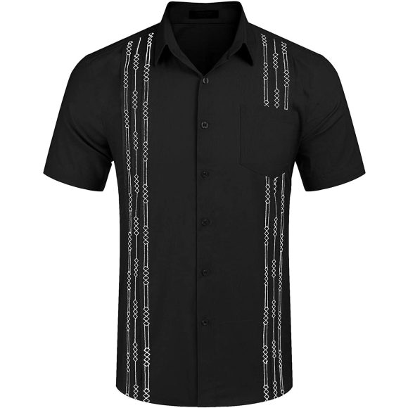 Cuba Beach Top Pocket Guayabella Shirt - Image 5