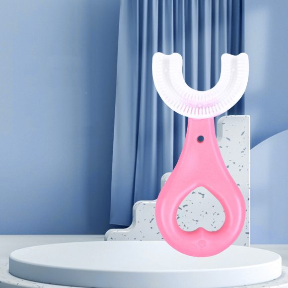 Children's U-shaped Food Grade Soft Rubber Toothbrush - Image 5
