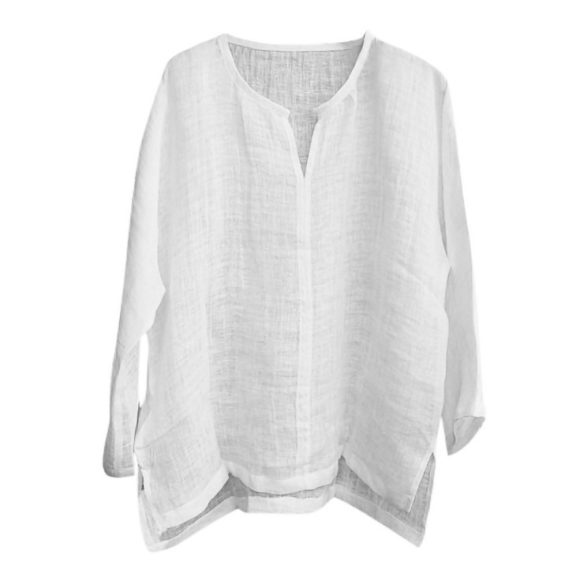 Chinese Style V-neck Men's Long-sleeved Shirt - Image 2
