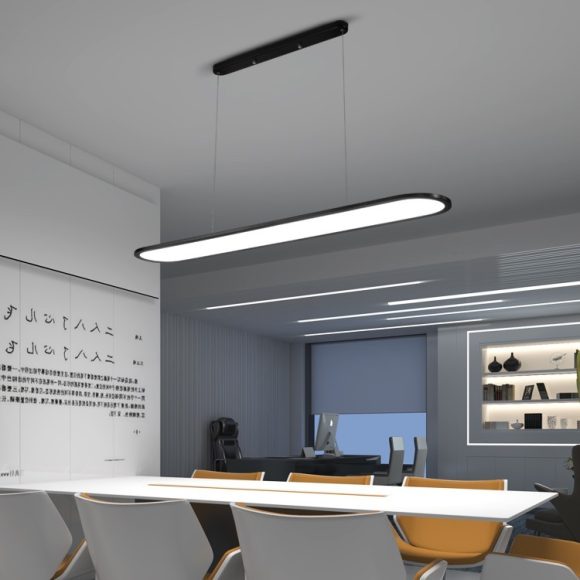Modern Simple Creative Strip Bar Led Office Lighting Restaurant Chandelier - Image 7