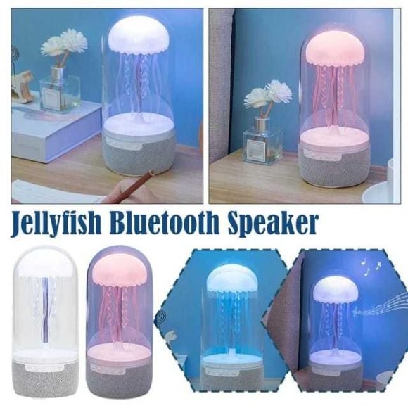 3 In 1 Creative Colorful Jellyfish Lamp Bluetooth-compatible Speaker Ellyfish Speaker With Lights For Home Office - Image 7