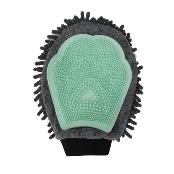 Pet Bathing Brush 2-in-1 Grooming Glove Elegant Dog Grooming Tool For Brushing, Massaging, And Drying Pet Grooming Kit For Dog Cat 2-Sided Bathing Brush Cleaning Massage Glove - Image 7
