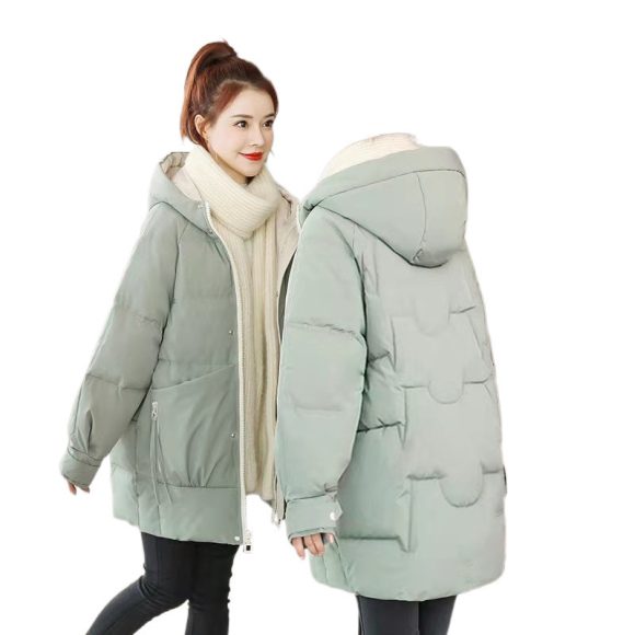 Women's Down Cotton-padded Jacket Mid-length Winter - Image 3