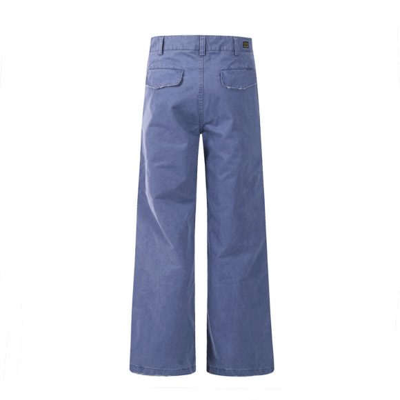Loose Casual Solid Color Wide Leg Bootcut Pants - Image 5