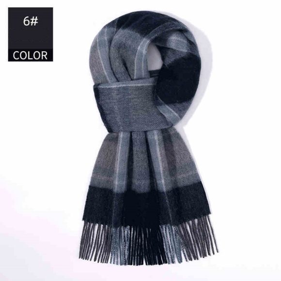 Winter New Men's Cashmere Scarf - Image 2