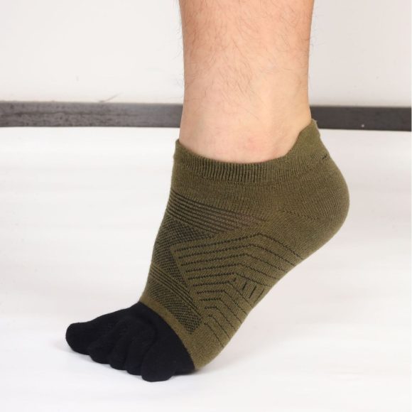 Wool Plush Toe Socks Men's Short Tube - Image 3