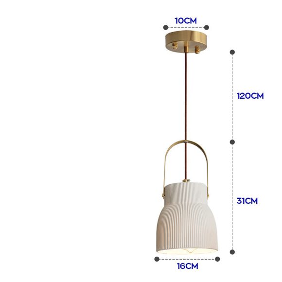 Nordic Japanese Simple Creative Light-transmitting Porcelain Chandelier - Image 7