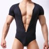 Men's Stretch Tight Exercise Fitness Breathable Body Shaping Vest One-piece Suit