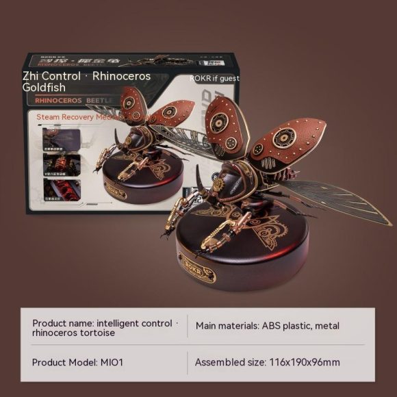 3d Beetle Mechanical Punk Metal Model Assembly - Image 8