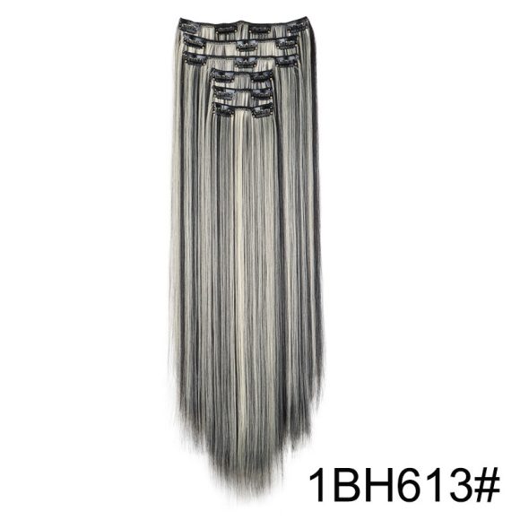Wig Extensions 6-piece Set, Long Straight Hair - Image 2