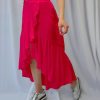 European And American Solid Color Stitching Drape Dovetail Rubber Band High Waist Fashion Leisure Women's Skirt - Image 3