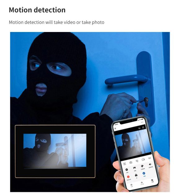 Video Intercom Doorbell 1v2 Real-time Monitoring Wireless Network Intelligent Intercom System Doorbell - Image 3