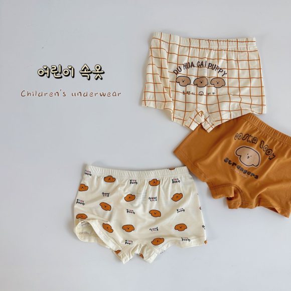 Three-piece Set Children's Underwear Modal Printing Baby Kindergarten Boxer Shorts - Image 5
