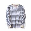 Classic Retro Cotton Striped Round Neck Casual Long Sleeve T-shirt Men - Image 2