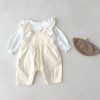 Baby Girl's Loose Adjustable Suspender Romper - Image 5